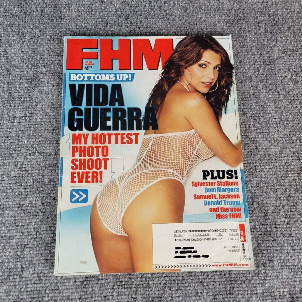 FHM Magazine January 2007 Vida Guerra Swimsuit Cover‎
